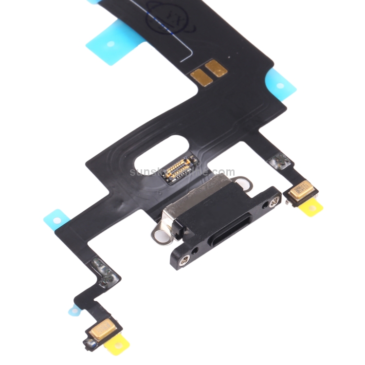 Original Charging Port Flex Cable for iPhone XR (Black) - 3