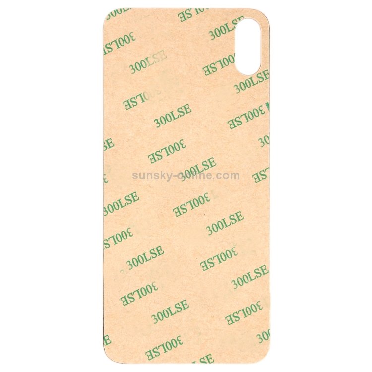 Easy Replacement Big Camera Hole Glass Back Battery Cover with Adhesive for iPhone XS Max(White) - 2