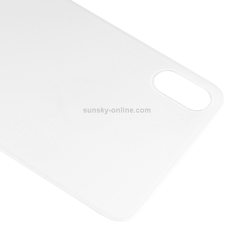 Easy Replacement Big Camera Hole Glass Back Battery Cover with Adhesive for iPhone XS Max(White) - 3