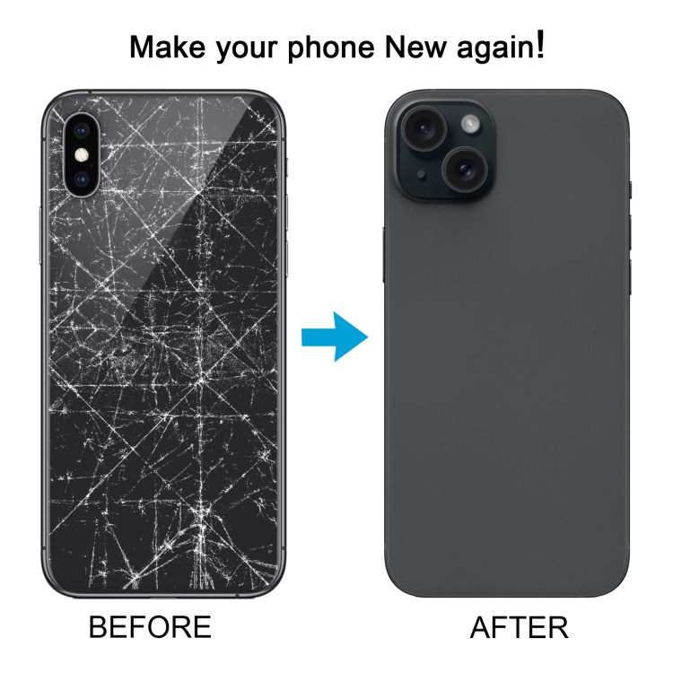 Back Cover with Appearance Imitation of iP15 Pro for iPhone XS(Titanium) - 5