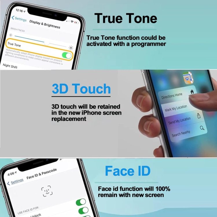 For iPhone XS Original OLED Screen - 8