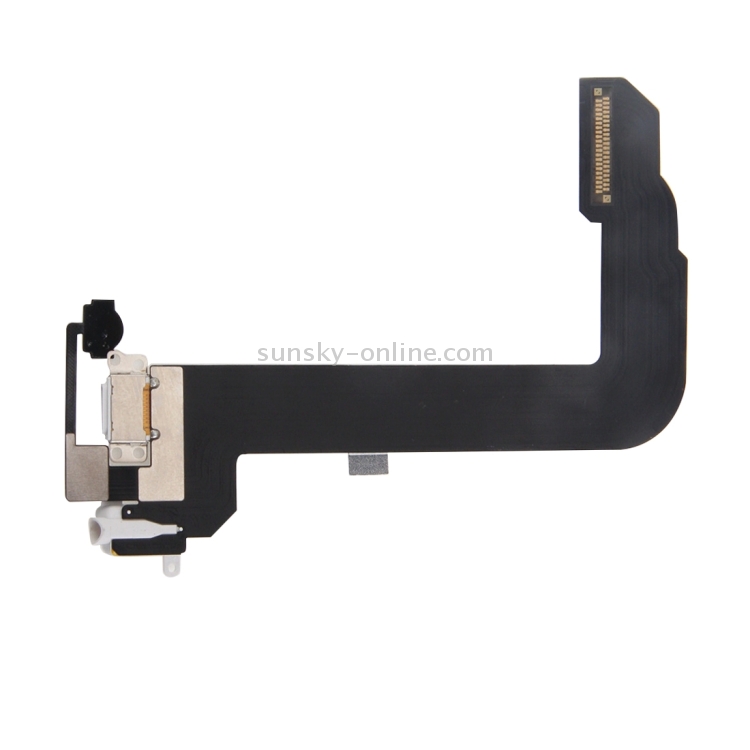 Charging Port + Audio Flex Cable for iPod Touch 6 (White) - 2