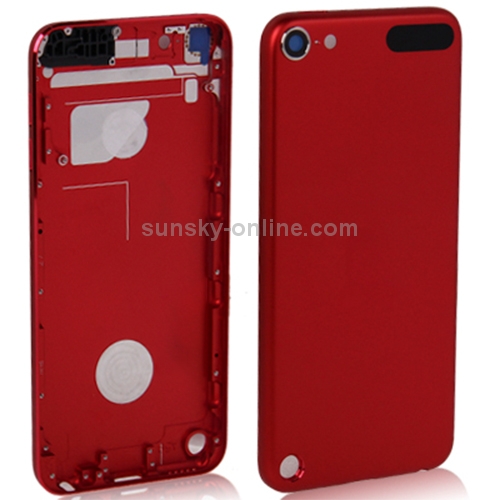 Metal  Back Cover / Rear Panel for iPod touch 5 (Red) - 1